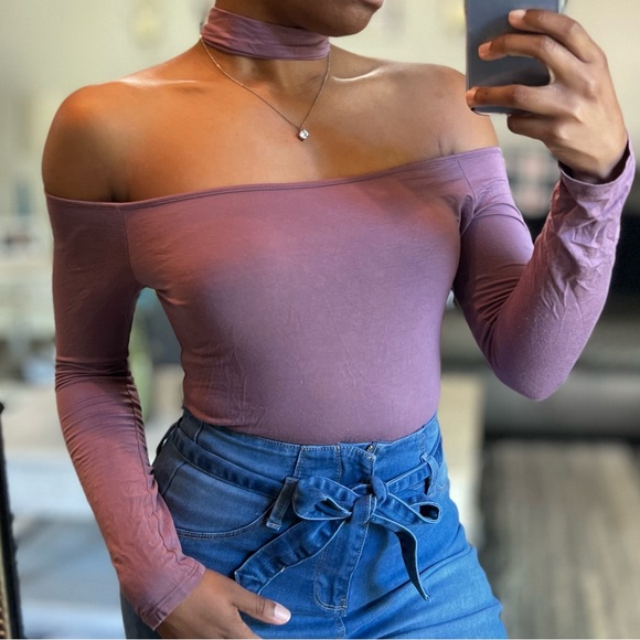 Fashion Nova Shut Up and Dance Bodysuit - Lavender, Size L - Picture 3 of 4